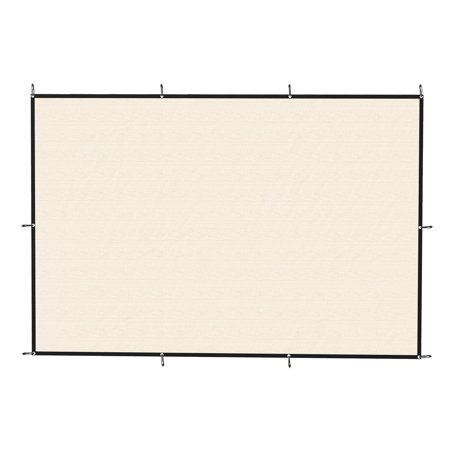 Sun Shade Sail UV Protection Canopy with Stainless Steel Eyelets for Patio Garden 2 x 3 m Beige