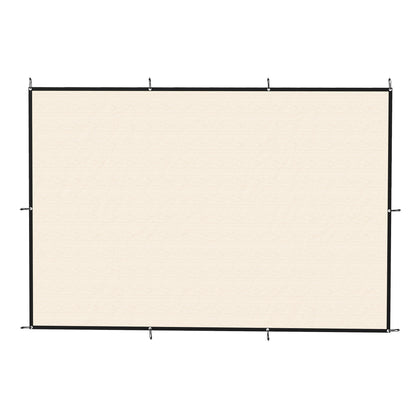Sun Shade Sail UV Protection Canopy with Stainless Steel Eyelets for Patio Garden 2 x 3 m Beige