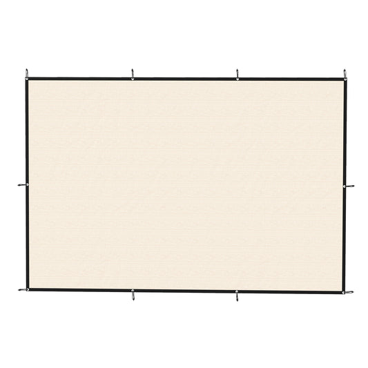 Sun Shade Sail UV Protection Canopy with Stainless Steel Eyelets for Patio Garden 2 x 3 m Beige
