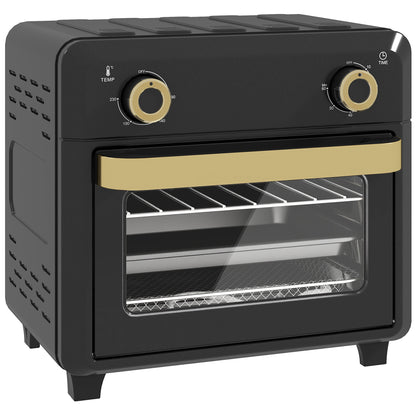 10L Air Fryer Oven, Mini Oven, Oil Free Cooking, Grill, Roast, Bake, with Adjustable Temperature, Timer, Dishwasher Safe