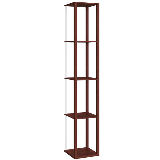 RGB LED Floor Lamp with Shelves, Modern Dimmable Standing Lamp with Remote Control