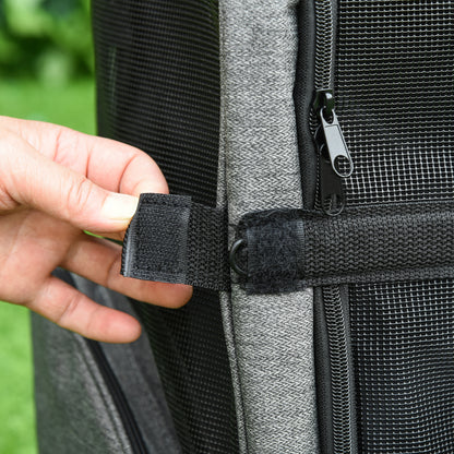 2 in 1 Dog Backpack and Trolley, Pet Travel Backpack Cat Dog Carrier with Telescopic Handle