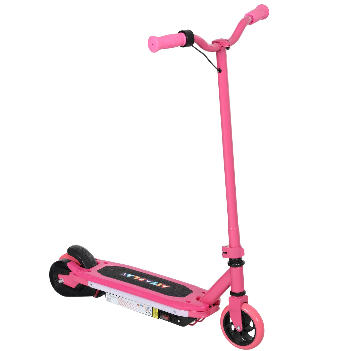 Electric Scooter for Kids 6-14 Years, with Colourful Lights, Pink