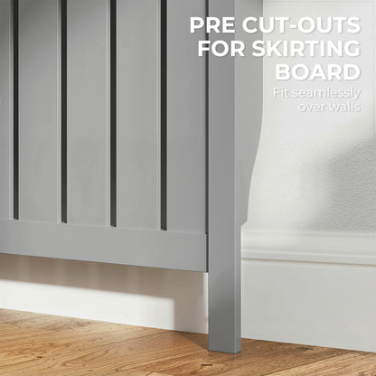 93 x 119cm Modern Radiator Cover - Grey