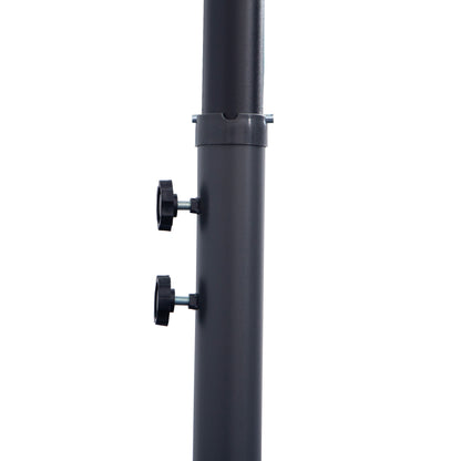 3(m) Cantilever Umbrella 18 Ribs & Vents Adjustable Angle for Patio Green