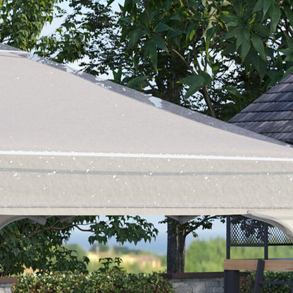 3 x 3 (m) Gazebo Protective Cover, Waterproof Transparent Gazebo Replacement Canopy Cover Top for Canopy and Tent