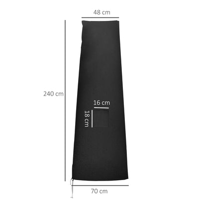 Garden Parasol Cover, Waterproof Outdoor Cantilever Banana Umbrella Protector, 300D Oxford Fabric
