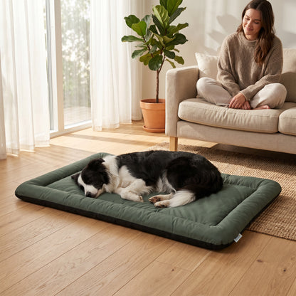 Waterproof Dog Bed, Foldable Pet Bed with Anti-Slip Bottom, Machine Washable for Large Dogs and Cats, 130 x 85 x 7 cm