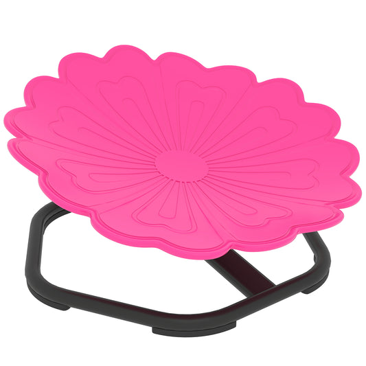 Flower-Shaped Sensory Spinning Chair with Non-Slip Base for Balance/Coordination, Pink