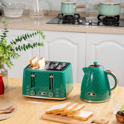 Kettle and Toaster Set, 1.7L 3000W Fast Boil Jug Kettle with Auto Shut Off