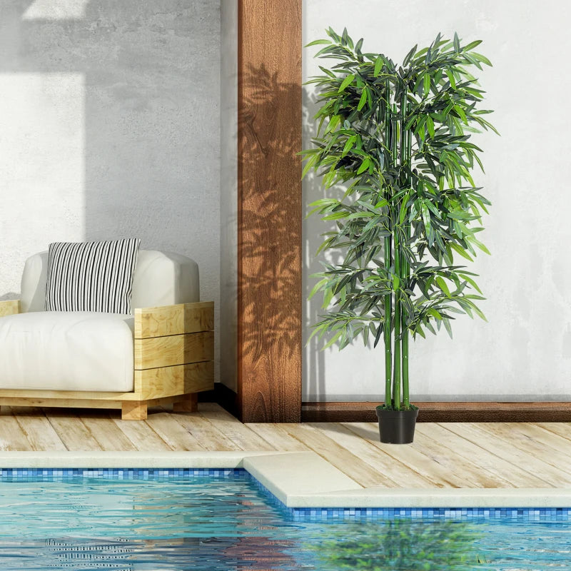 Artificial Bamboo Tree Plant with Nursery Pot (1.8M/6FT)