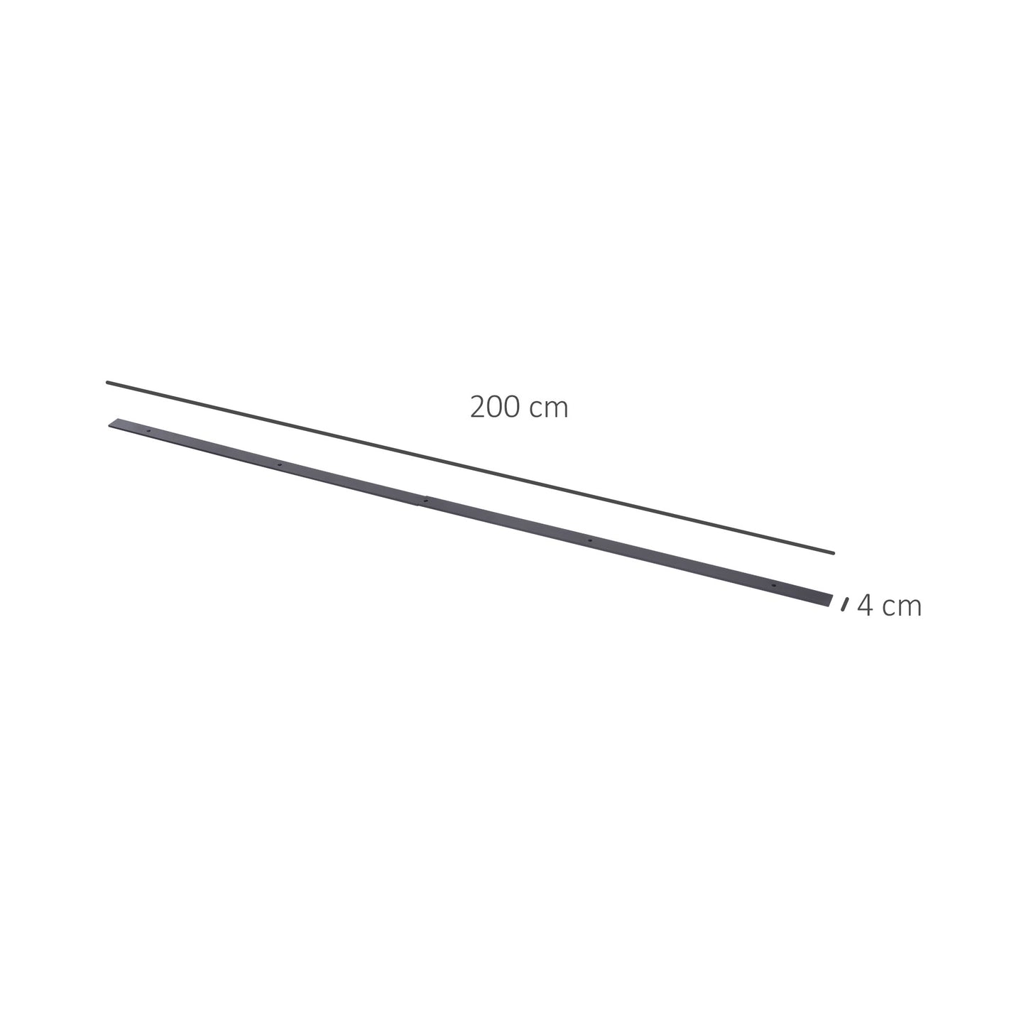 6.6FT/200cm Black Sliding Door Kit for Single Barn Door, Antique Sliding Barn Door Hardware Kit with J Shape Hanger