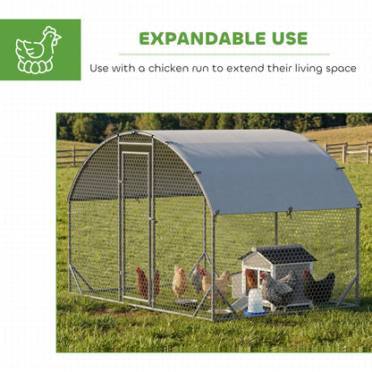 Wooden Chicken Coop with Pull-Out Tray Nesting Box for 1-2 Chickens