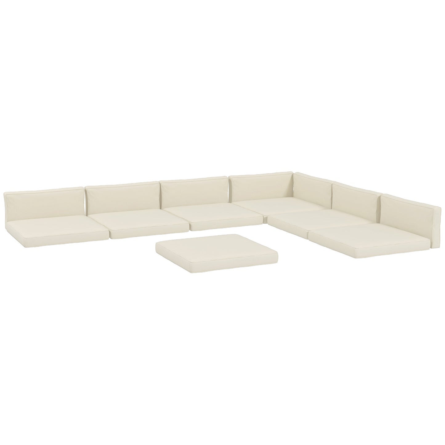 14-piece Dining Set Cushions - Cream