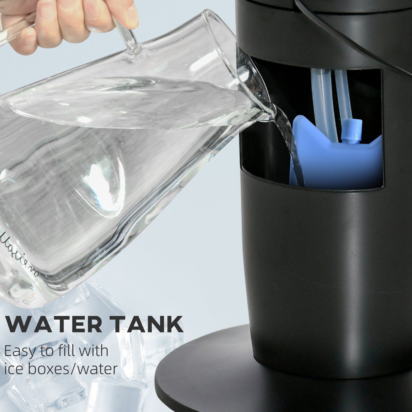 Ice Cooling Tower Fan, Water Conditioner Evaporative Air Cooler Unit with 4 Modes, 3 Speed, Remote Control, Timer