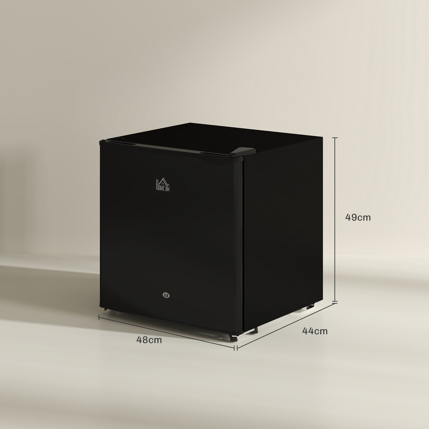 46 Litre Lockable Countertop Fridge - Black