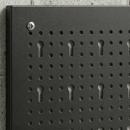 38 Pcs Wall-Mounted Pegboard with 4 Boards, Garage Tool Storage Unit Black and Red