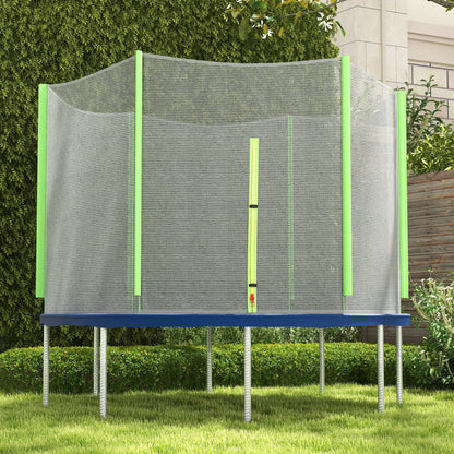 8ft Trampoline Net Replacement with 6 Plastic Pole Covers