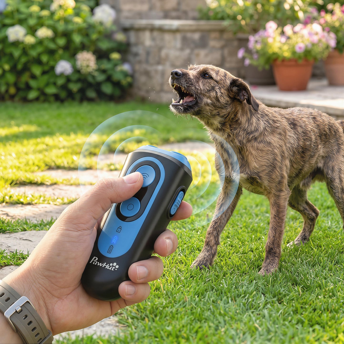 Anti Barking Device for Dogs, Ultrasonic Stop Dog Barking Device with 5 Modes & Vibration, LED Flashlight