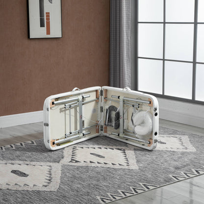 Foldable Massage Bed Portable Table, 3-Section Aluminium Foldable Beauty Couch