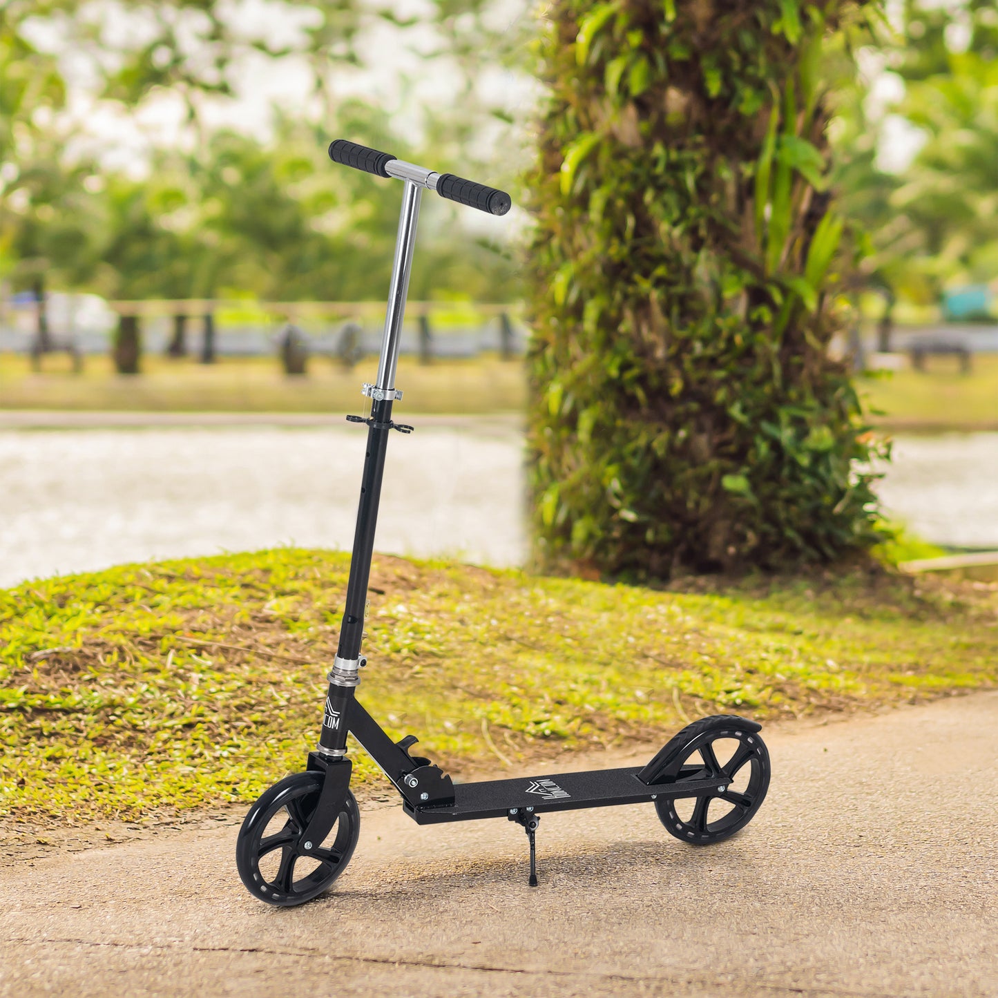 Kids Scooter Teenager Kick Scooter Foldable 4 Levels Adjustable Height with Rear Fender Brake for 7-14 Years