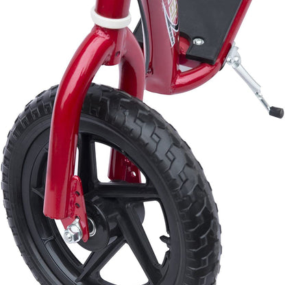 Kids Scooter Kick Scooter, with 12" EVA Tyres, Rear Brake, Big Wheels Scooter for 5-12 Years , Red