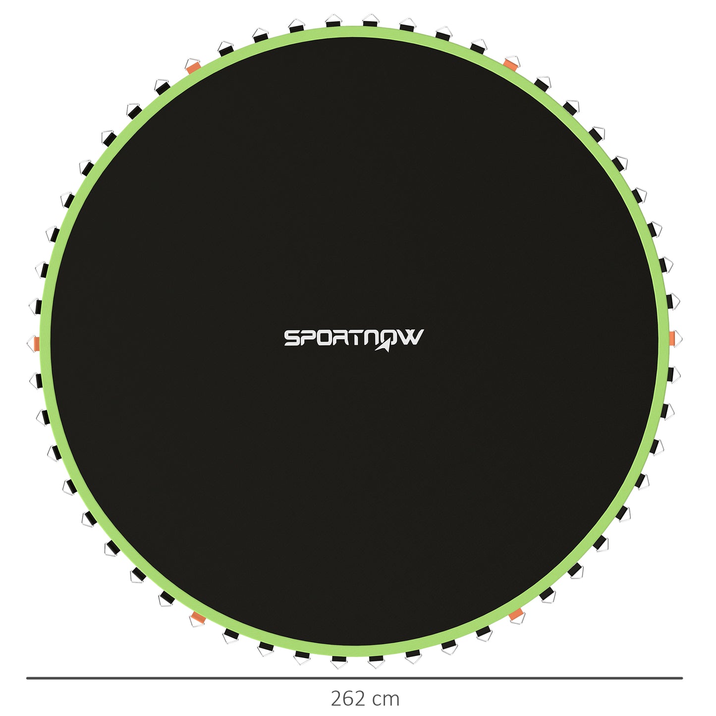 Trampoline Replacement Mat with Spring Pull Tool, 54 V-Hooks, for 10ft Trampoline using 14cm Springs, Green