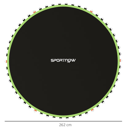 Trampoline Replacement Mat with Spring Pull Tool, 54 V-Hooks, for 10ft Trampoline using 14cm Springs, Green