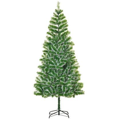7FT Indoor Christmas Tree Artificial Decoration Xmas Gift with Metal Stand Branch Tips