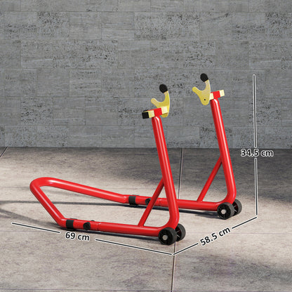 Motorcycle Rear Wheel Stand, 544 kg Capacity Heavy Duty Steel Motorbike Motorcycle Paddock Stand Lift