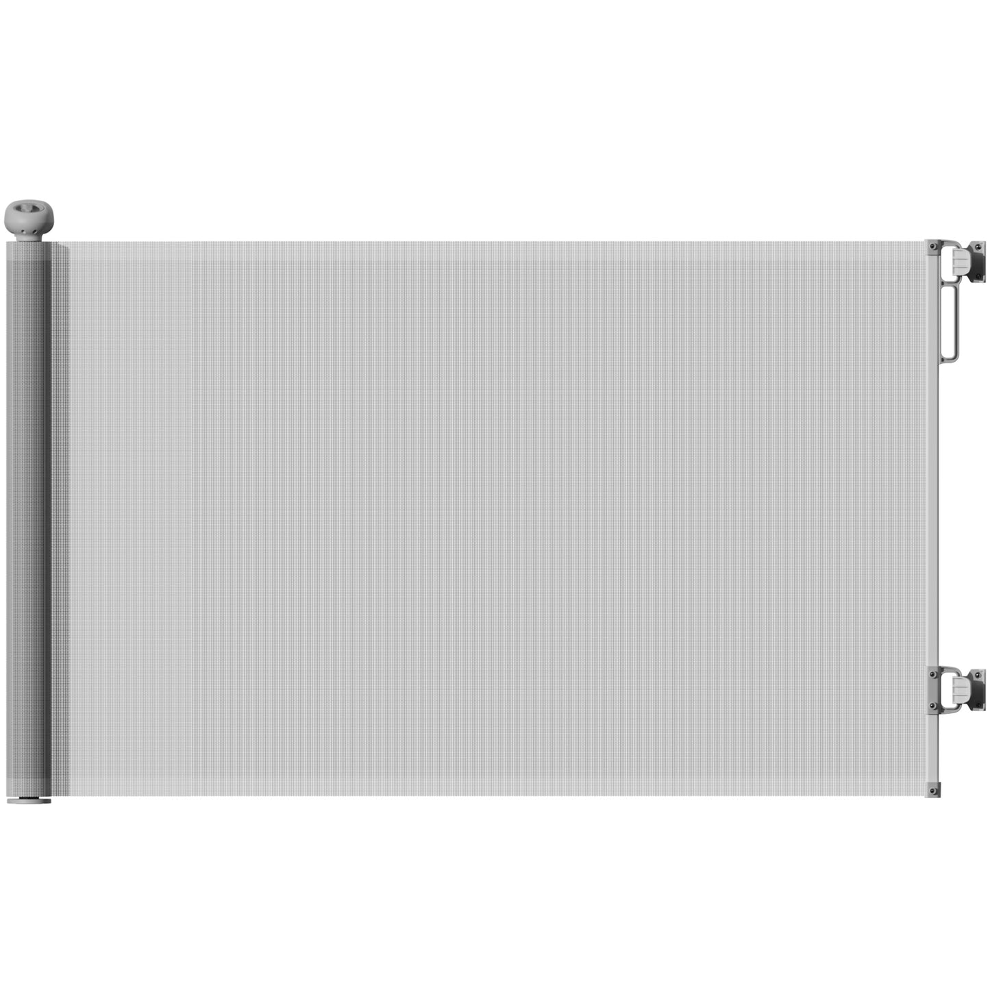 Retractable Stair Gate Extends Up to 140 cm Wide, Dog Gate for Doorways, Stairways, Hallways, Grey
