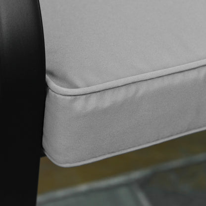 2 Seater Garden Bench Cushion -Light Grey