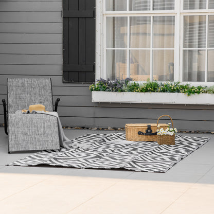 152 x 243 cm(5x 8ft) Outdoor Rug Reversible Mat Plastic Straw Rug Portable RV Camping Mat for Garden Deck Picnic Indoor
