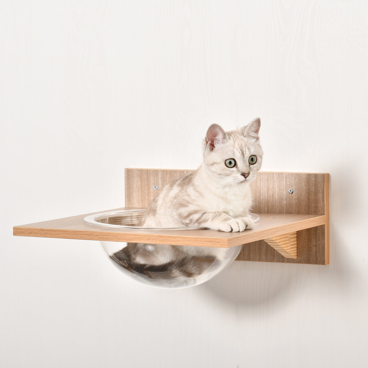4PCs Wall-mounted Cats Climbing Shelf Set Cat Tree Kitten Perch Activity Center