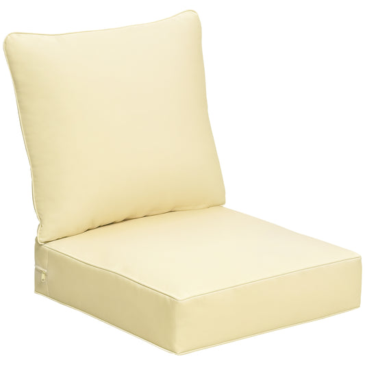 Outdoor Seat and Back Cushion Set Patio Deep Seating Chair Replacement Cushion