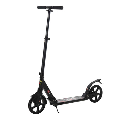 Folding Kick Scooter, Adjustable Ride On Scooter with 200mm Big Wheels and Double Shock Absorption