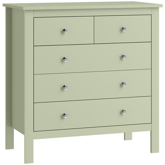 5 Drawer Chest of Drawers, Modern Dresser for Bedroom, Bedside Storage Cabinet