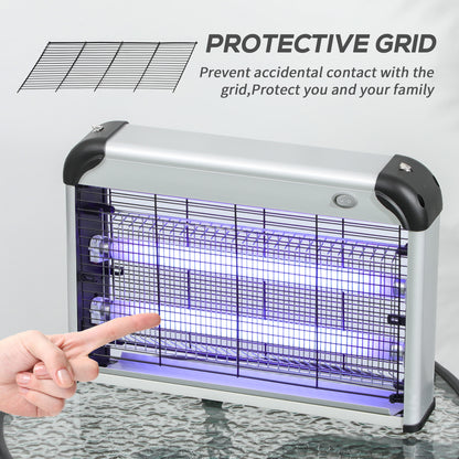 Electric Fly Zapper, 20W Electric Fly Killer, Wall Hanging Bug Zapper Indoor & Outdoor Attracting Insect Mosquito Killer