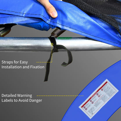 12FT Trampoline Spring Cover, Plastic Trampoline Pad Replacement Safety Guard, Multicoloured