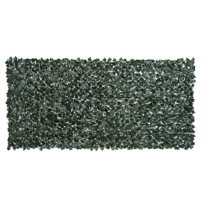 1-Piece Artificial Leaf Hedge Screen Privacy Fence Panel for Garden Outdoor Indoor Decor, Dark Green, 3M x 1.5M