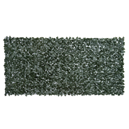 1-Piece Artificial Leaf Hedge Screen Privacy Fence Panel for Garden Outdoor Indoor Decor, Dark Green, 3M x 1.5M