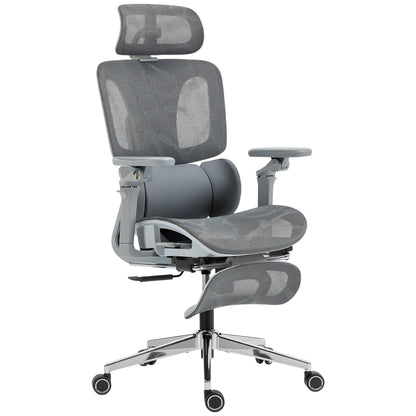 Ergonomic Office Chair, High Back Mesh Desk Chair, Grey