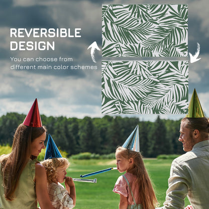 Reversible Outdoor RV Rug, 1.5 x 2.4m Patio Floor Mat, Waterproof Plastic Straw Rug for Garden, Deck, Picnic, Beach, Camping