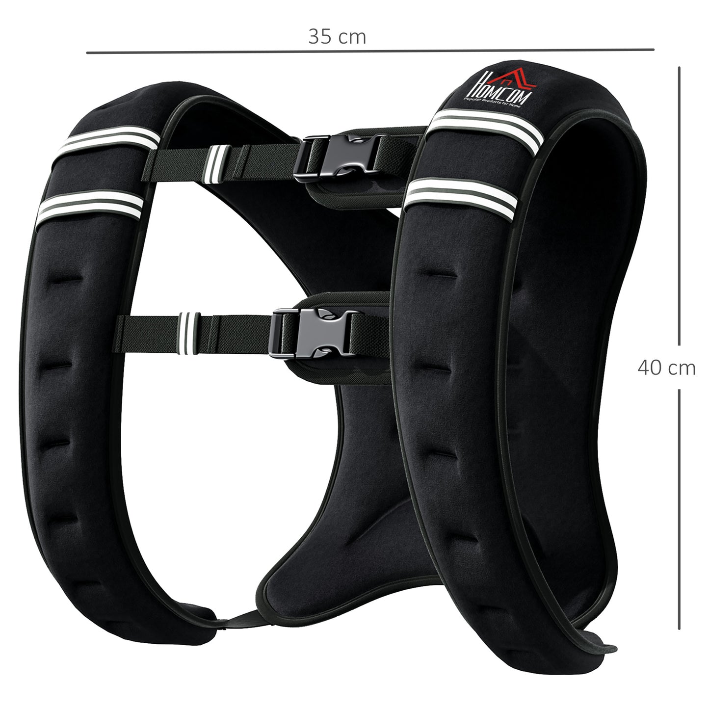 10KG Weighted Vest, Running Weight Vest with Adjustable Strap, Convenient Pocket and Reflective Strips for Men and Women