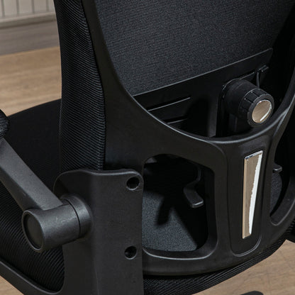 Multi-Adjustable Office Chair, with Lumbar Support, Headrest and Mesh Back - Black