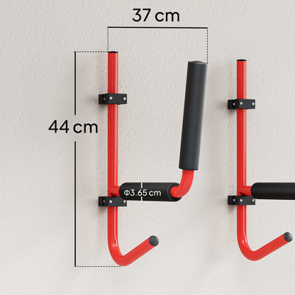 Kayak Canoe Heavy Duty Wall Mounted Storage Holder Rack Heavy Duty Storing Hangers Red