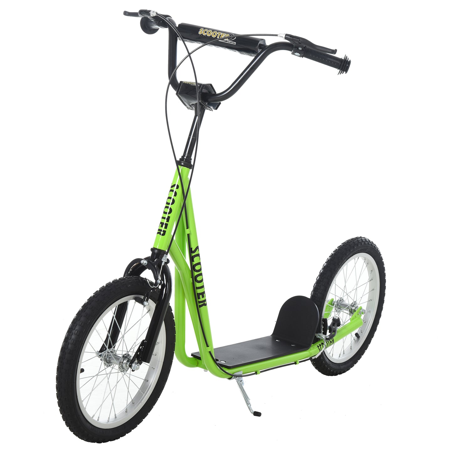 Kick Scooters for Kids with Adjustable Height, Anti-Slip Deck, Dual Brakes, Rubber Tyres