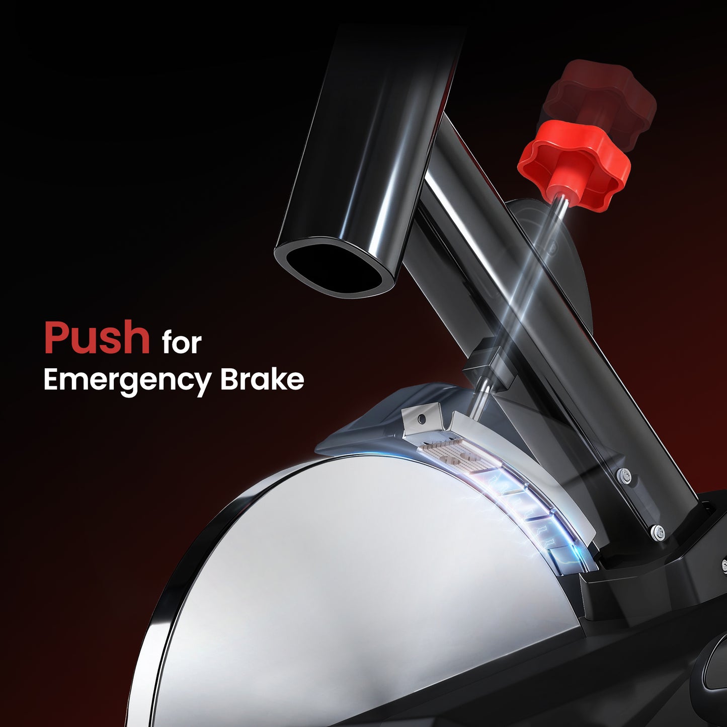 Indoor Upright Exercise Bike Machine, with Adjustable Seat, Resistance, Handlebar, LCD Display