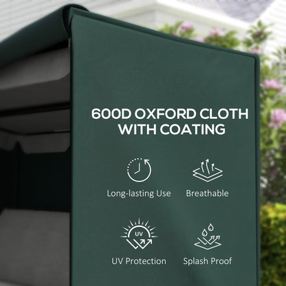 205 x 124cm Three-Seater Swing Chair Protective Cover Deep Green