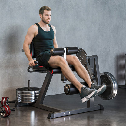Seated Leg Extension and Curl Machine, Adjustable Leg Raise Machine and Curl Machine with Plate Loaded for Hip, Thigh